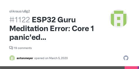 (or you can use xtensa-esp32-elf-gdb and "disassemble CRASHPC" to look at the. . Esp32 guru meditation error